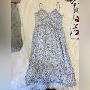 No Boundaries Blue and White Floral Maxi Dress